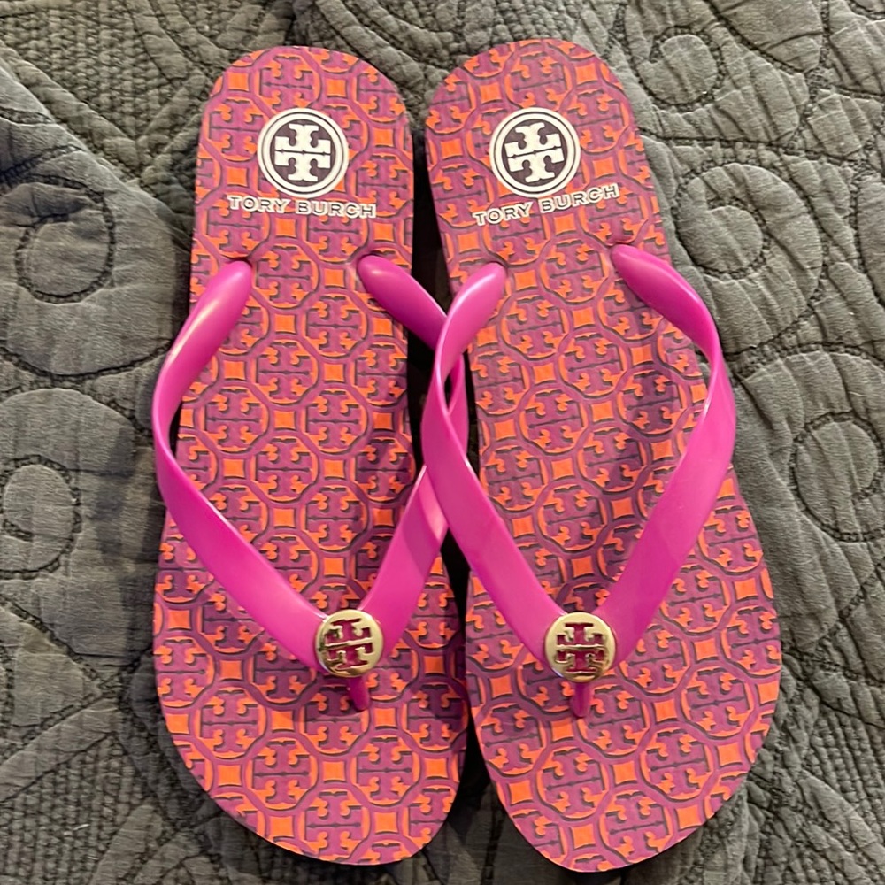 Tory Burch Sz 8 Color Flip Flops